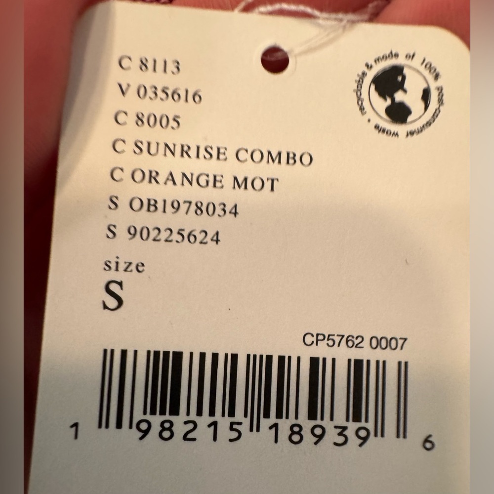 NWT Free People We The Free Stripe Cuff Pullover - Sunrise Combo - Small - Picture 6 of 6